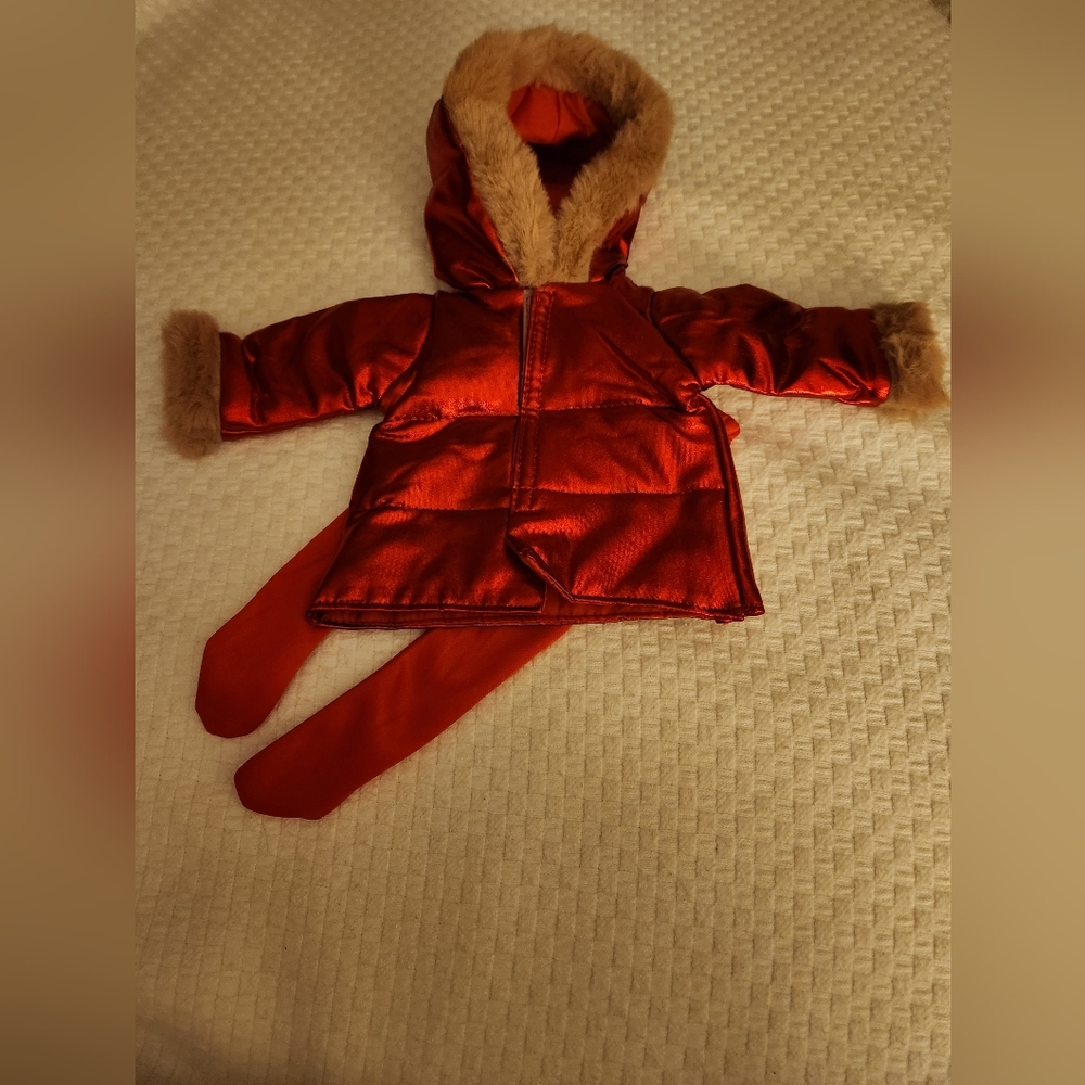 18 inch doll Parka w leggings fits American girl and Our Generation doll